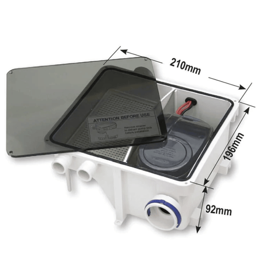 Duschsumpf-System 12V | Automatischer Duschwasser-Ablauf