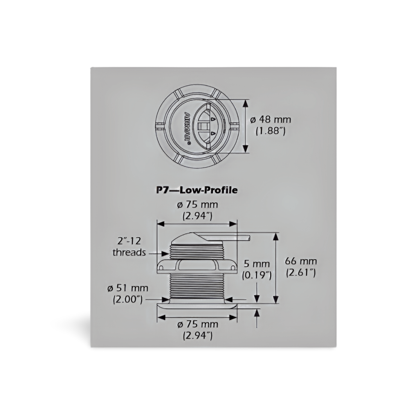Raymarine P7 Echolotgeber E26009 für i40, i60
