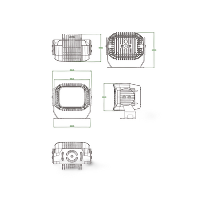 LED Decksstrahler WL1101, 12/24V, 1.500 Lumen