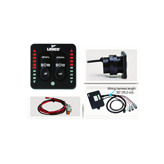 LED Trimmklappen Schalter (2 Teile) 12 & 24-Volt
