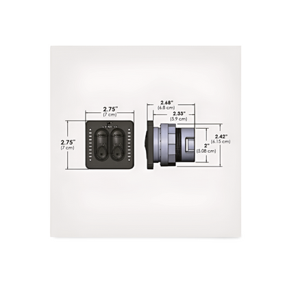LED Trimmklappen Schalter (2 Teile) 12 & 24-Volt