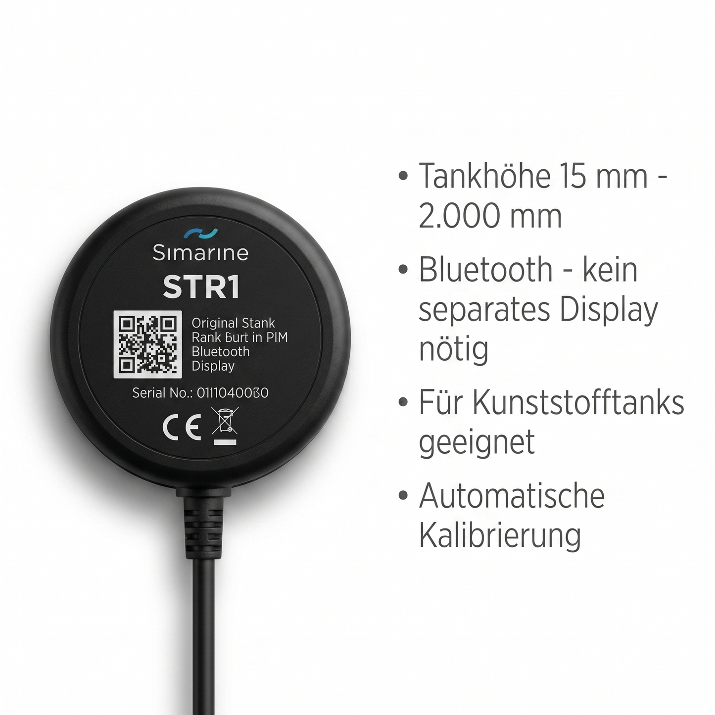 Simarine STR1 Radar Tanksensor – Analog & Bluetooth
