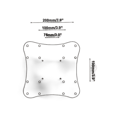 Adapter von VESA 100x100