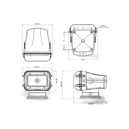 LED-Suchscheinwerfer 970 SL, 12/24V, 1.183 m