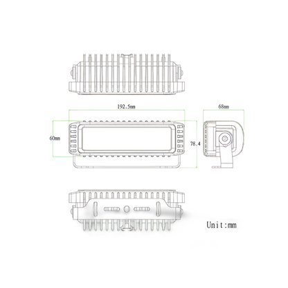 LED Deckscheinwerfer WL2201, 12/24V, 2.500 Lumen