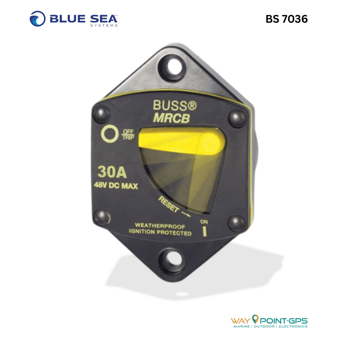 Blue Sea Systems BS7036 Circuit Breaker 30A 187 Series