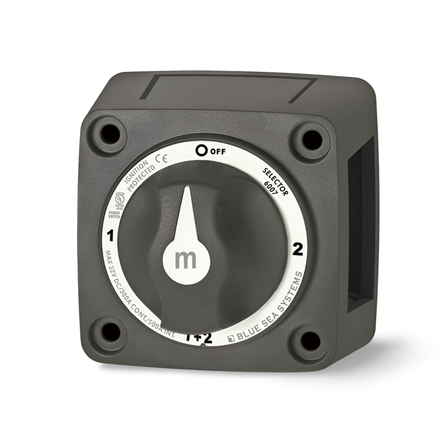 Blue Sea BS 6007 Mini 4-Positionen Batterieschalter