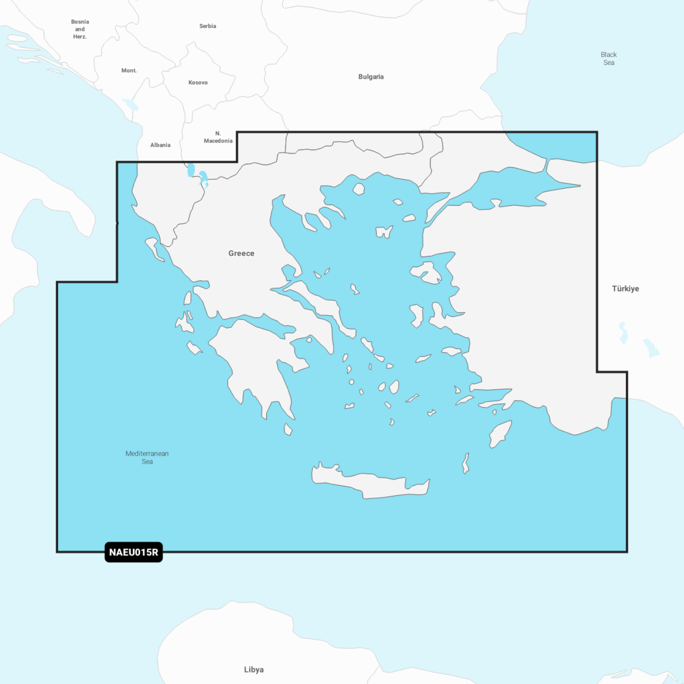 Navionics+ NAEU015R – Ägäis & Marmarameer (Aegean Sea, Sea of Marmara)