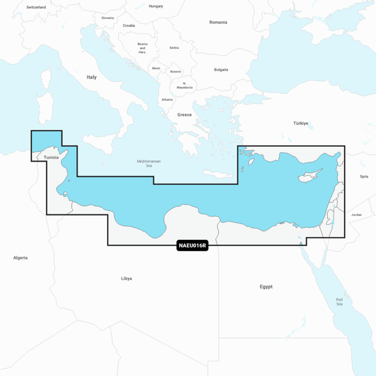 Navionics+ NAEU016R – Mittelmeer Südost (Mediterranean Sea, Southeast)