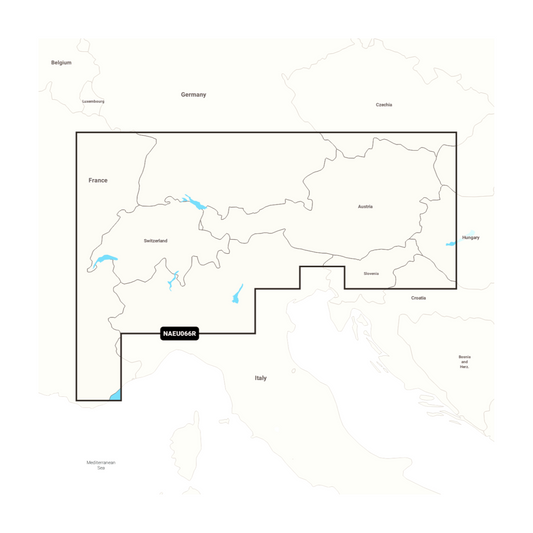 Navionics+ NAEU066R Alpen, Seen & Flüsse