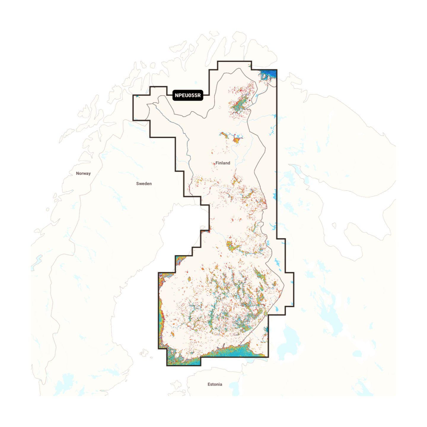 NAVIONICS PLATINUM+ Finnland Seen & Flüsse, NPEU055R
