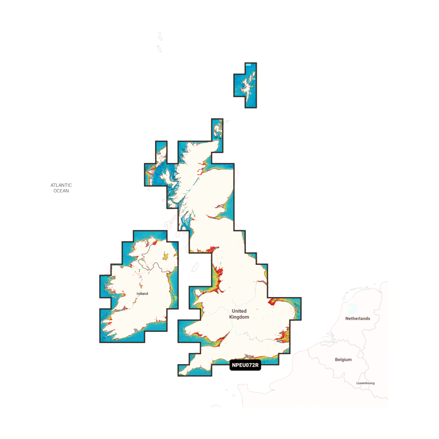 NAVIONICS PLATINUM+ U.K. & Irland Seen & Flüsse, NPEU072R