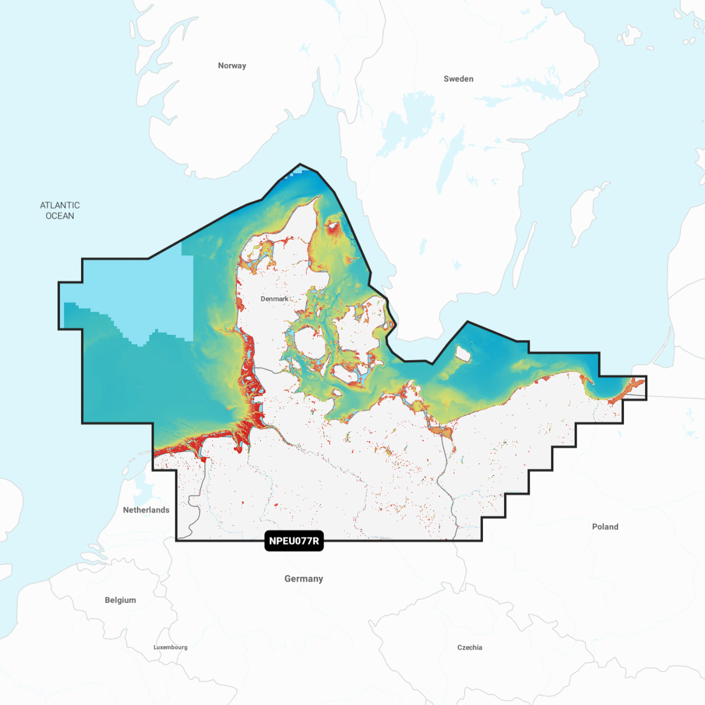 NAVIONICS PLATINUM+ Dänemark & Deutschland Nord, NPEU077R