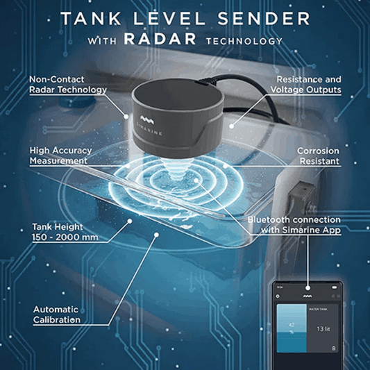 Simarine STR1 Radar Tanksensor – Analog & Bluetooth