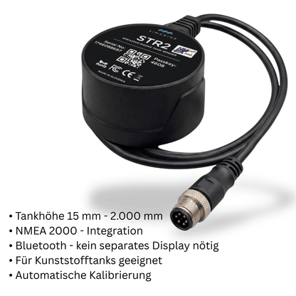 Simarine STR2 Radar Tanksensor – NMEA2000 & Bluetooth
