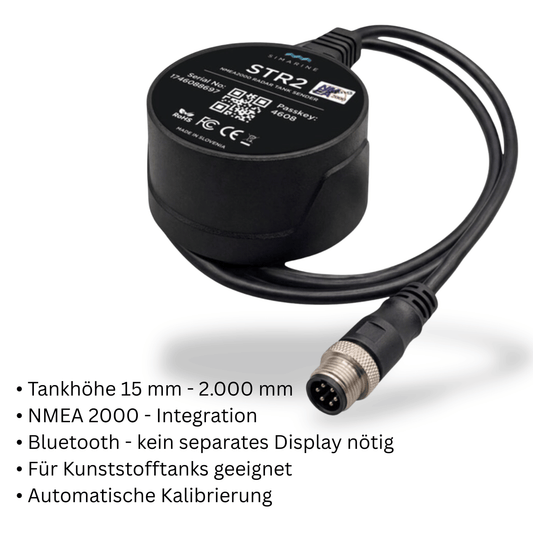 Simarine STR2 Radar Tanksensor – NMEA2000 & Bluetooth